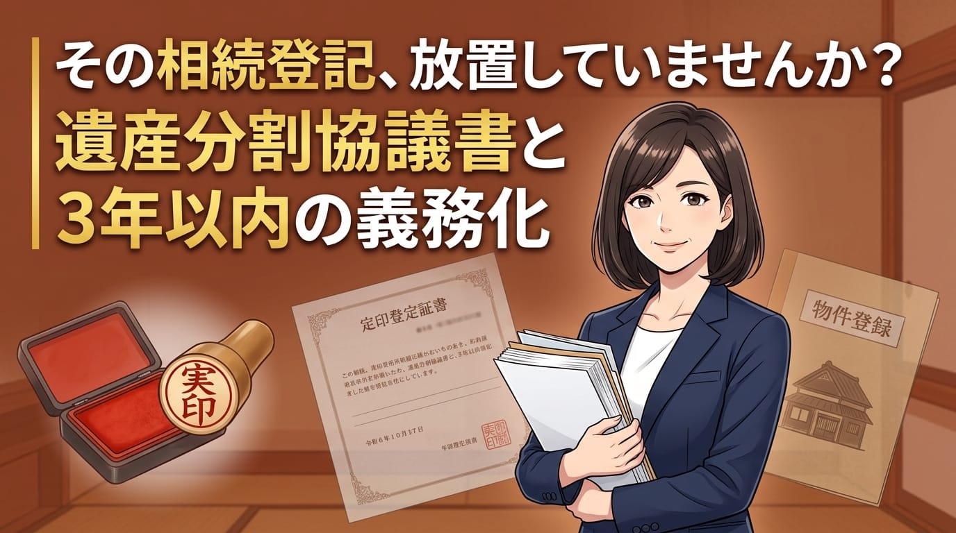 遺産分割協議書の作成を解説する松戸市・柏市の「相続・遺言と家のなんでも相談室」のアイキャッチ画像