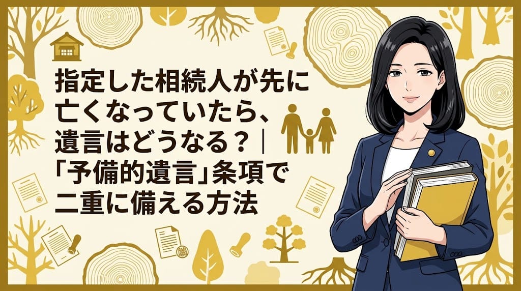 予備的遺言を解説する柏市の行政書士だいち法務事務所のアイキャッチ画像