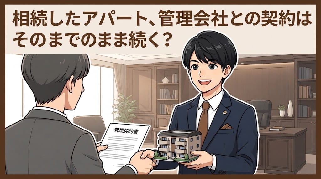 相続したアパートの管理委託契約の扱い(民法653条)を解説する柏市の行政書士だいち法務事務所のアイキャッチ画像